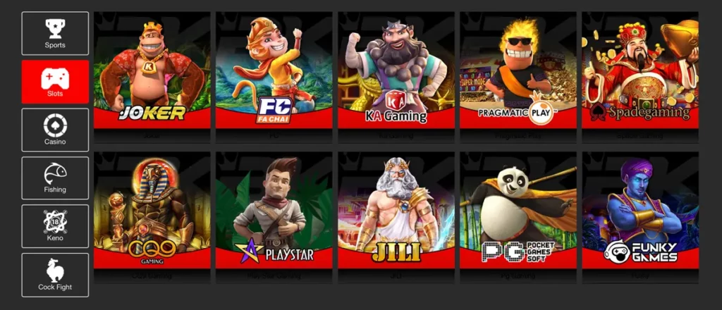 first party casino platform slot game list